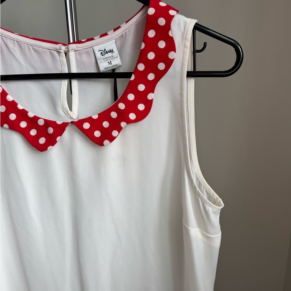 LC Lauren Conrad + Disney Collection - Minnie Mouse Collar Top/Blouse NWT - Picture 2 of 4